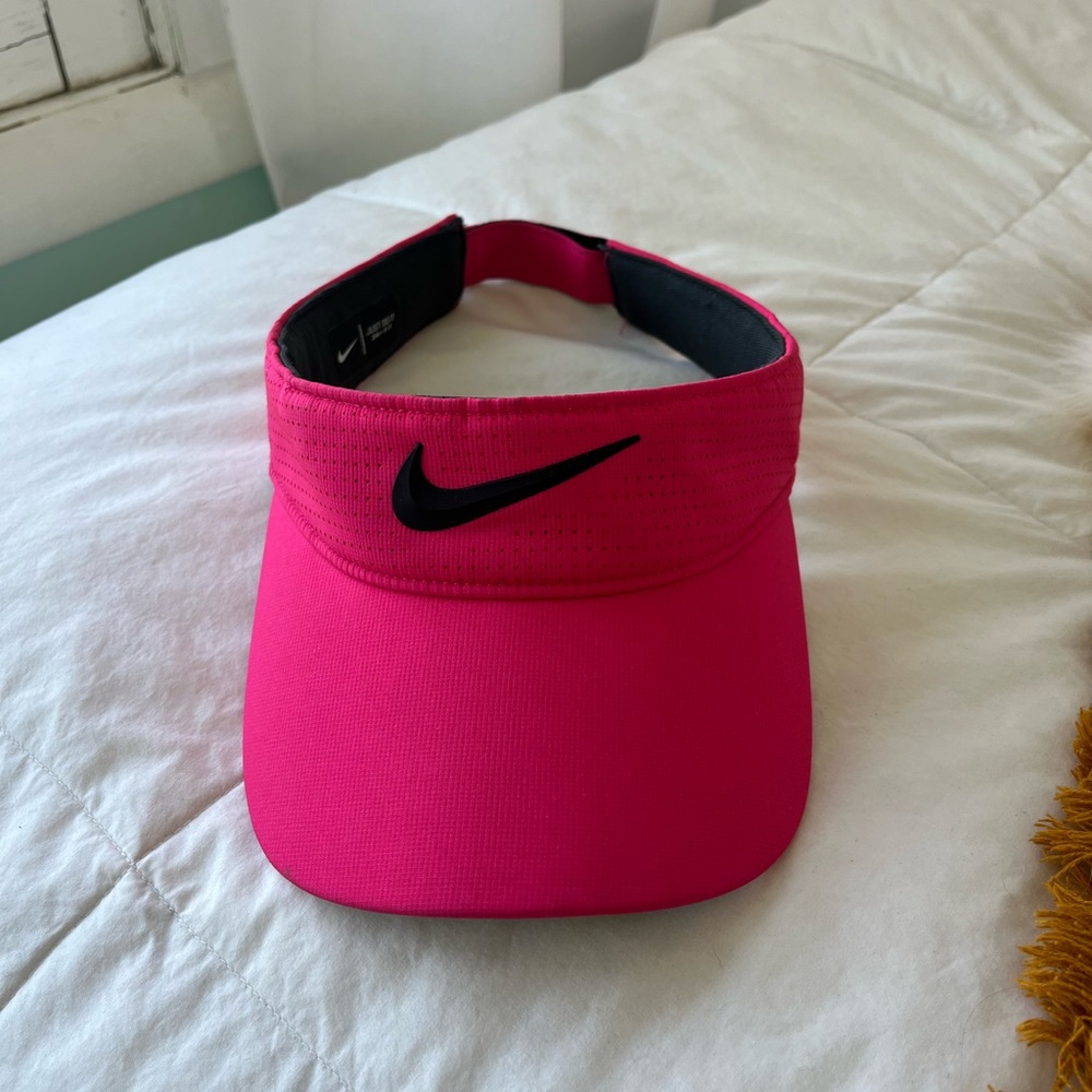 Nike Pink Women's Visor with Black Swoosh